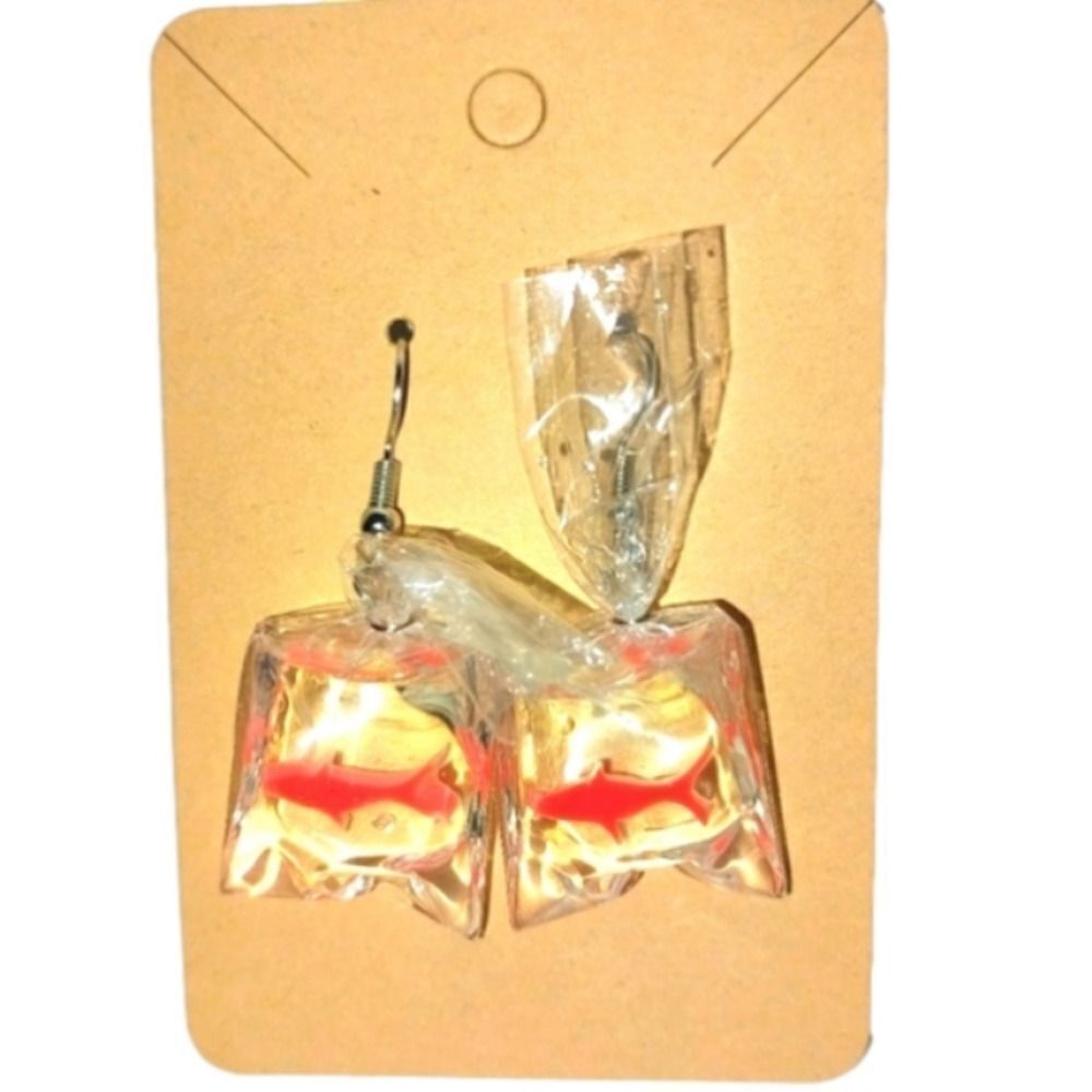 Hand crafted Fish Bags Dangle Earrings For Adults And Kids